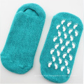 Peúgas cheias do tornozelo do algodão de Terry das crianças com anti deslizamento (KA500)
